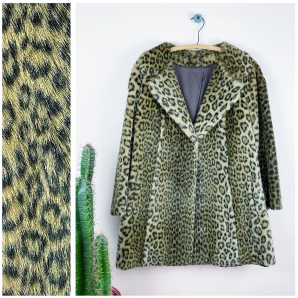 ❌SOLD❌ DO NOT BUY🚫VTG 60/70s Astraka WWF Faux Fur Leopard Print Coat - Picture 7 of 10